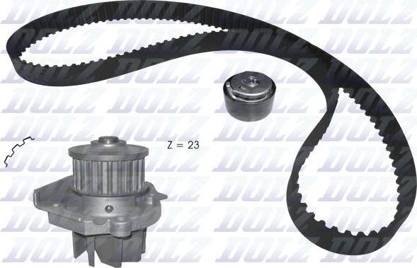 DOLZ KD161 - Vesipumppu + jakohihnasarja inparts.fi