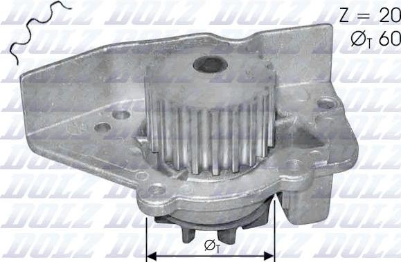 DOLZ N405 - Vesipumppu inparts.fi