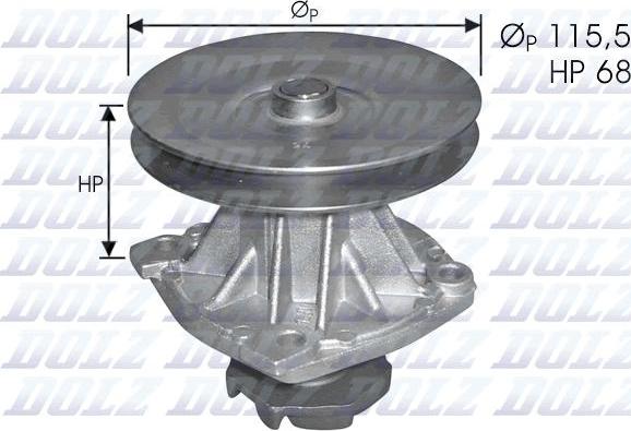 DOLZ S135 - Vesipumppu inparts.fi