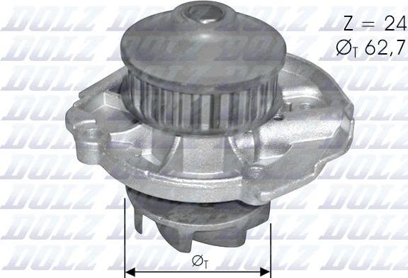 DOLZ S261 - Vesipumppu inparts.fi