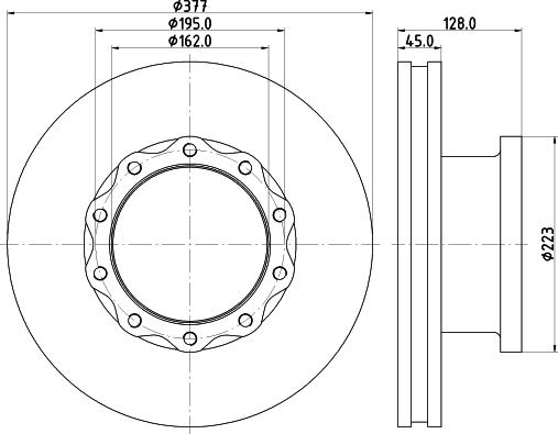 Trucktec Automotive 3122 - Jarrulevy inparts.fi