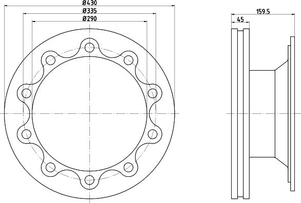 Borg & Beck BBD32886 - Jarrulevy inparts.fi