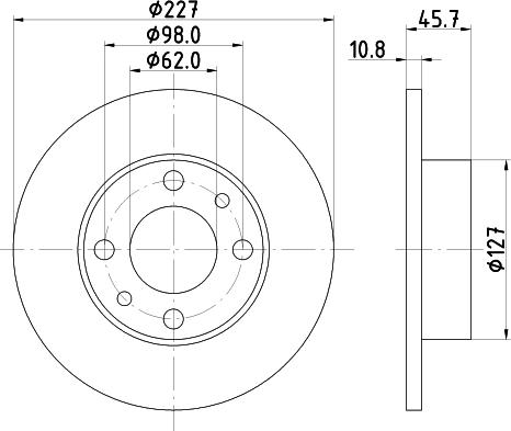 FOMAR Friction FO 2843 - Jarrulevy inparts.fi