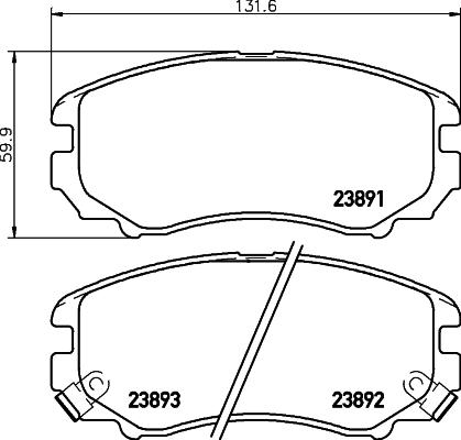 Magneti Marelli T2103MM - Jarrupala, levyjarru inparts.fi