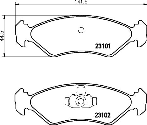 HELLA 530032726 - Jarrupala, levyjarru inparts.fi