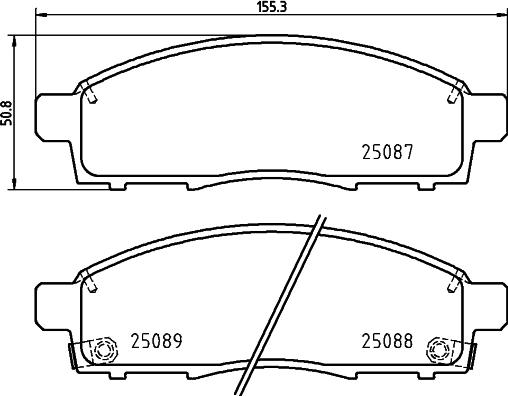 Textar 2508701SC - Jarrupala, levyjarru inparts.fi