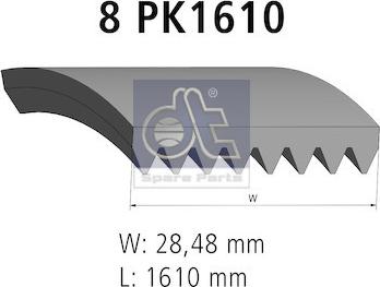 DT Spare Parts 4.80538 - Moniurahihna inparts.fi