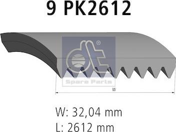 DT Spare Parts 4.80749 - Moniurahihna inparts.fi