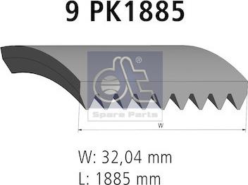 DT Spare Parts 4.80703 - Moniurahihna inparts.fi