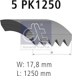 DT Spare Parts 6.31508 - Moniurahihna inparts.fi