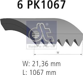 DT Spare Parts 6.31511 - Moniurahihna inparts.fi