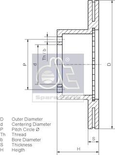 DT Spare Parts 10.34100 - Jarrulevy inparts.fi