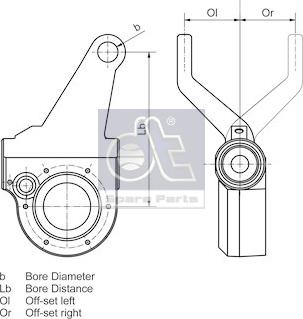 DT Spare Parts 4.66090 - Vivuston säätö, jarru inparts.fi