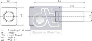 DT Spare Parts 1.17035 - Pyöränpultit inparts.fi