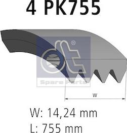 DT Spare Parts 12.15402 - Moniurahihna inparts.fi