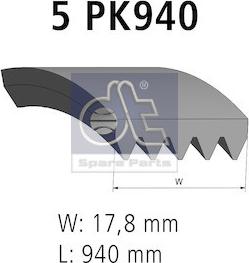 DT Spare Parts 12.15407 - Moniurahihna inparts.fi