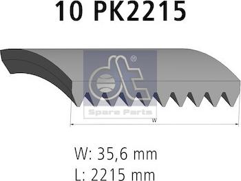 DT Spare Parts 1.21865 - Moniurahihna inparts.fi