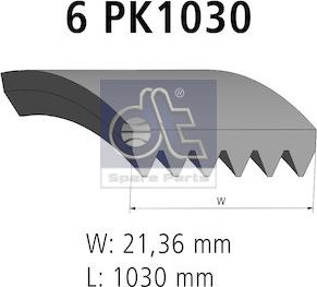 DT Spare Parts 3.34303 - Moniurahihna inparts.fi