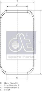 DT Spare Parts 2.62435 - Metallipalje, ilmajousitus inparts.fi