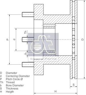 DT Spare Parts 7.36043 - Jarrulevy inparts.fi