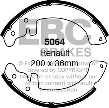 EBC Brakes 5064 - Jarrukenkäsarja inparts.fi