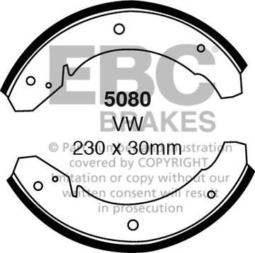 EBC Brakes 5080 - Jarrukenkäsarja inparts.fi