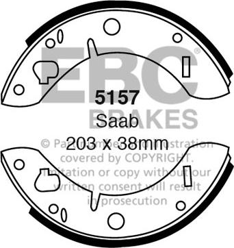 EBC Brakes 5157 - Jarrukenkäsarja inparts.fi