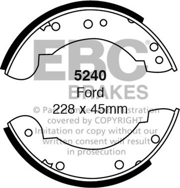 EBC Brakes 5240 - Jarrukenkäsarja inparts.fi