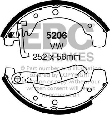 EBC Brakes 5206 - Jarrukenkäsarja inparts.fi