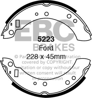 EBC Brakes 5223 - Jarrukenkäsarja inparts.fi