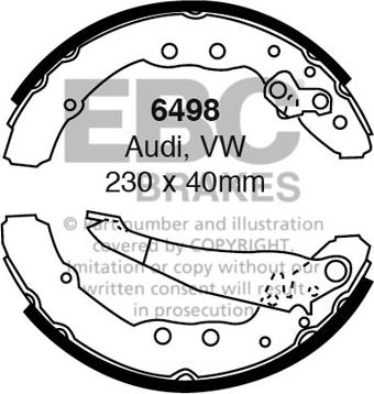 EBC Brakes 6498 - Jarrukenkäsarja inparts.fi