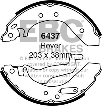 EBC Brakes 6437 - Jarrukenkäsarja inparts.fi