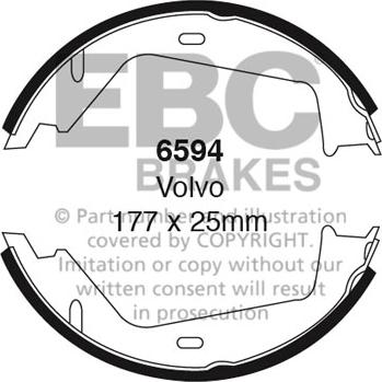 EBC Brakes 6594 - Jarrukenkäsarja inparts.fi