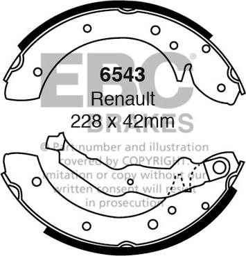 EBC Brakes 6543 - Jarrukenkäsarja inparts.fi