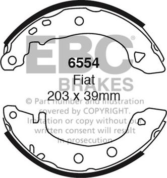 EBC Brakes 6554 - Jarrukenkäsarja inparts.fi