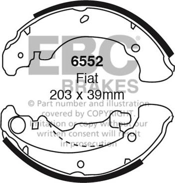 EBC Brakes 6552 - Jarrukenkäsarja inparts.fi