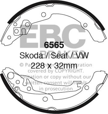 EBC Brakes 6565 - Jarrukenkäsarja inparts.fi