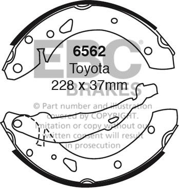 EBC Brakes 6562 - Jarrukenkäsarja inparts.fi