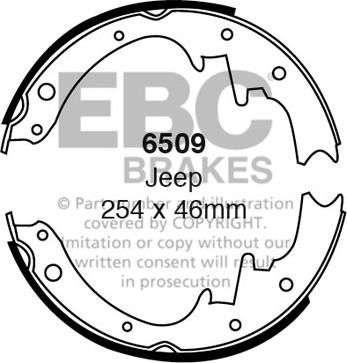 EBC Brakes 6509 - Jarrukenkäsarja inparts.fi