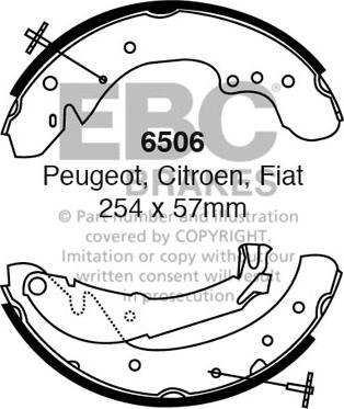 EBC Brakes 6506 - Jarrukenkäsarja inparts.fi