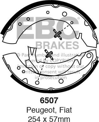 EBC Brakes 6507 - Jarrukenkäsarja inparts.fi