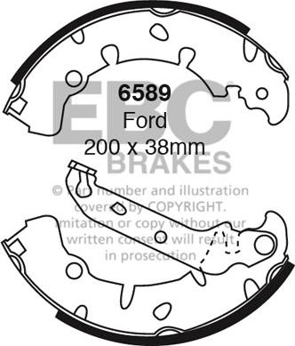 EBC Brakes 6589 - Jarrukenkäsarja inparts.fi