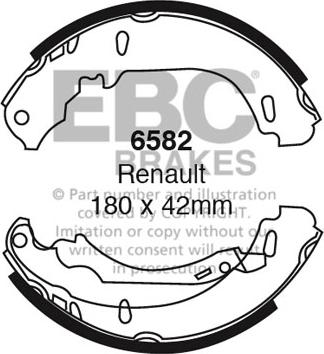 EBC Brakes 6582 - Jarrukenkäsarja inparts.fi