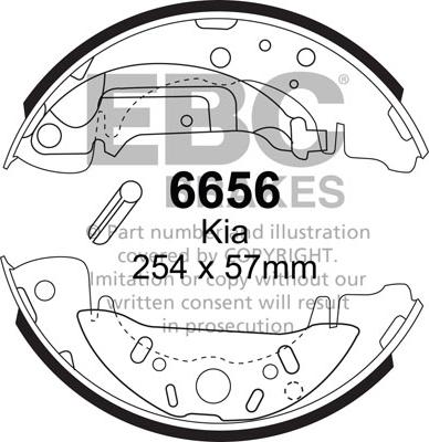 EBC Brakes 6656 - Jarrukenkäsarja inparts.fi