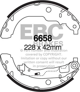 EBC Brakes 6658 - Jarrukenkäsarja inparts.fi