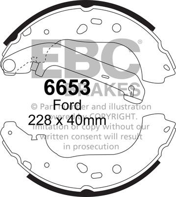 EBC Brakes 6653 - Jarrukenkäsarja inparts.fi