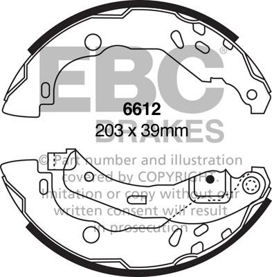 EBC Brakes 6612 - Jarrukenkäsarja inparts.fi