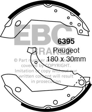 EBC Brakes 6395 - Jarrukenkäsarja inparts.fi