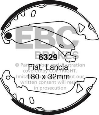 EBC Brakes 6329 - Jarrukenkäsarja inparts.fi