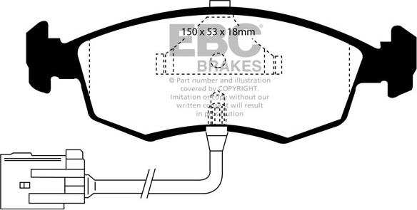 EBC Brakes DP961 - Jarrupala, levyjarru inparts.fi